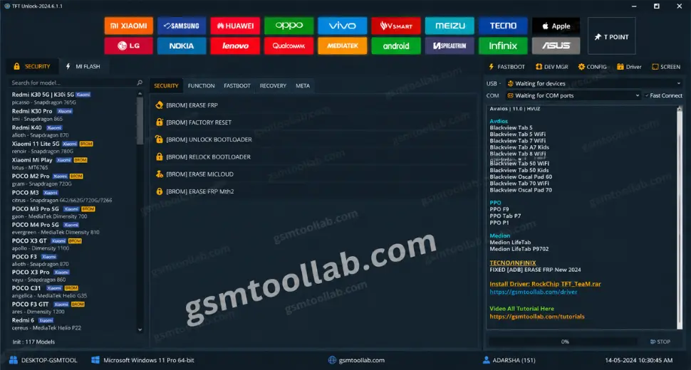 TFT unlock tool