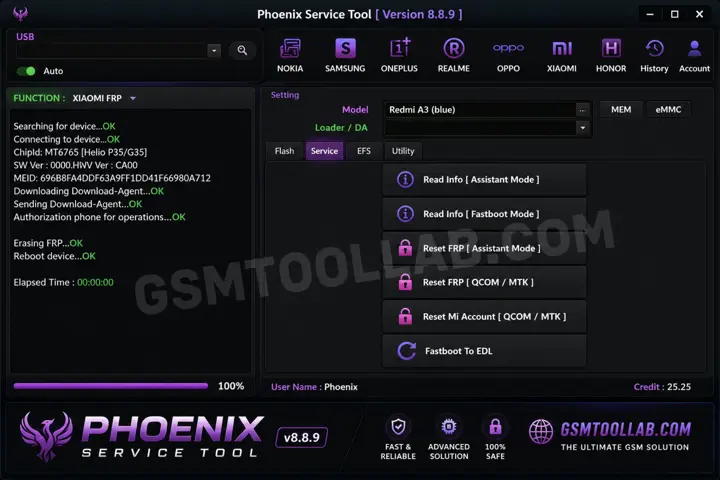 Phoenix Service Tool