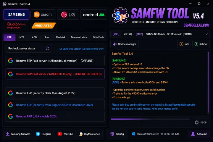 SamFw FRP Tool